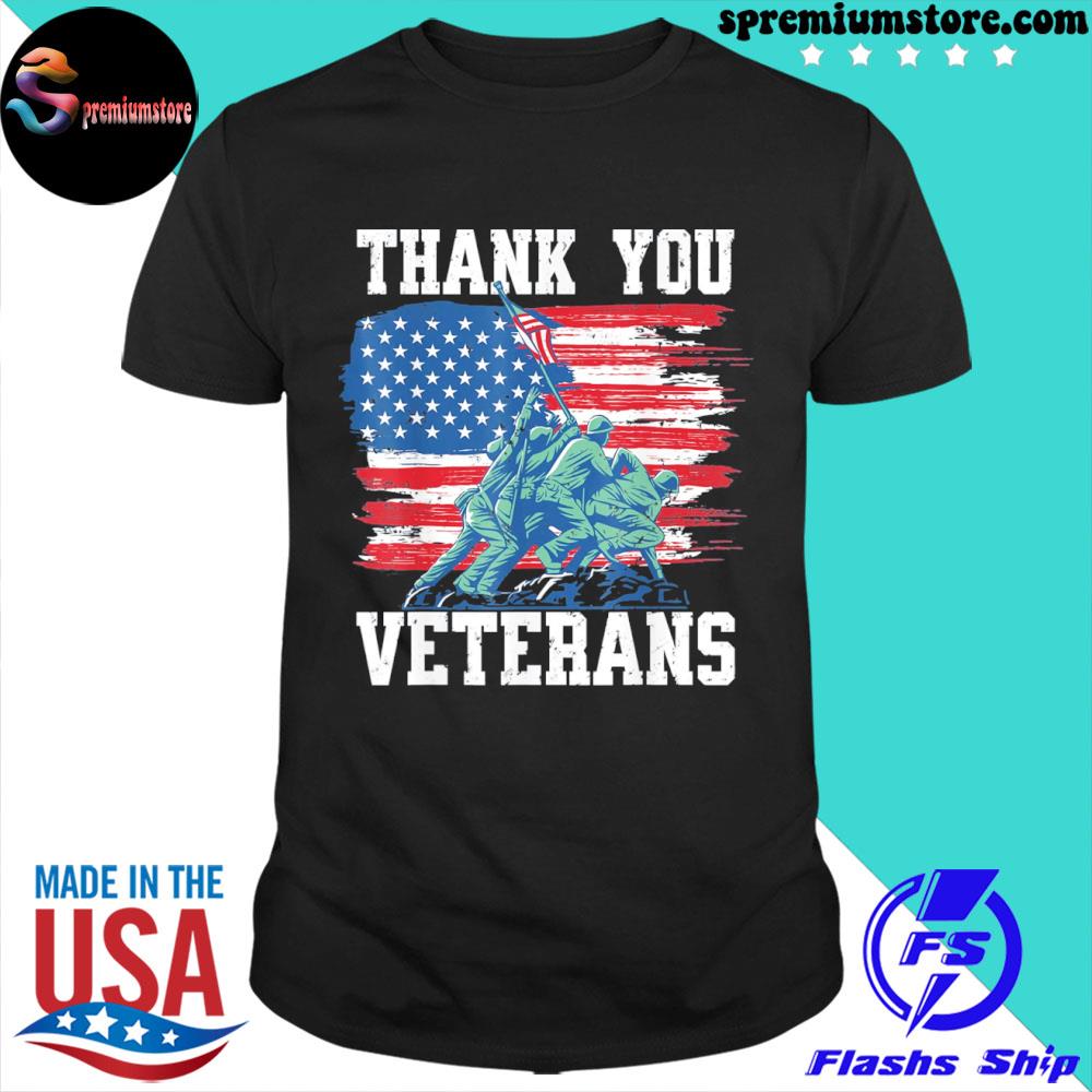 Official veterans day thank you veterans us military soldiers shirt