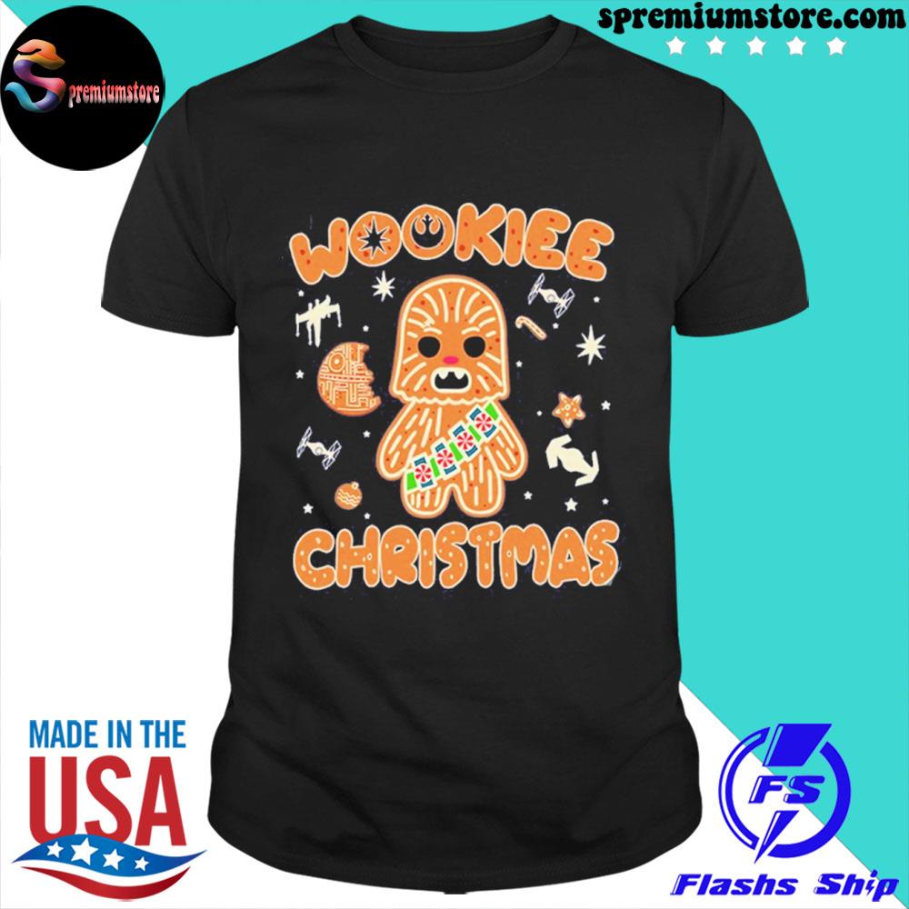 Official wookiee Christmas gingerbread chewie Christmas for kids and adult shirt