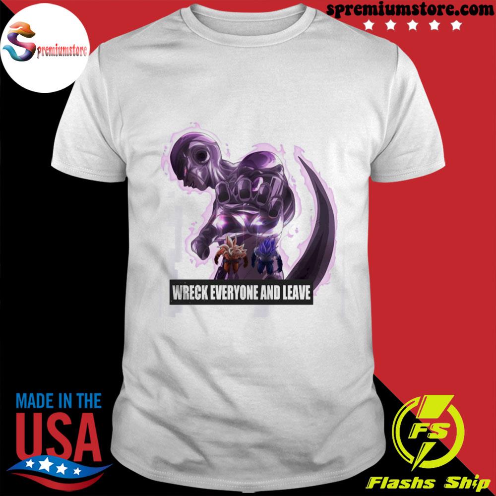 Official wreck everyone and leave dbz dragon ball frieza shirt