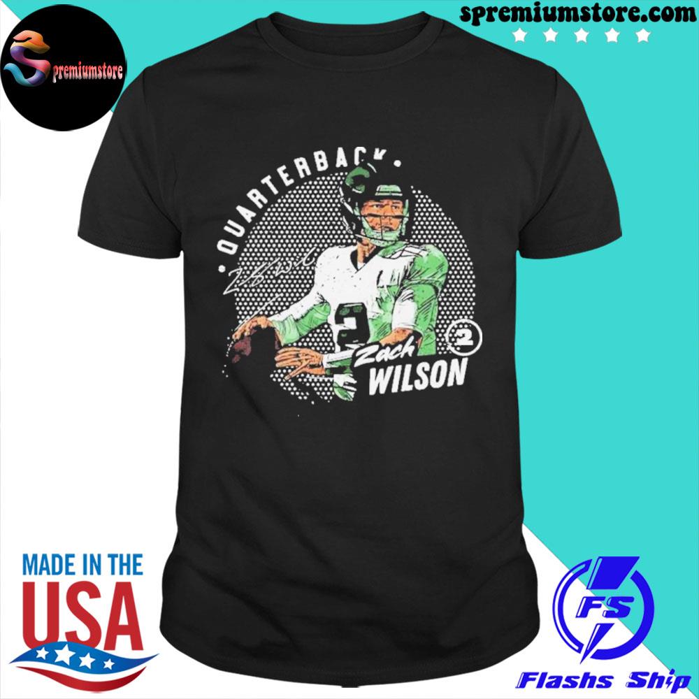Official zach Wilson New York Jets Dots Quarterback Signature Shirt