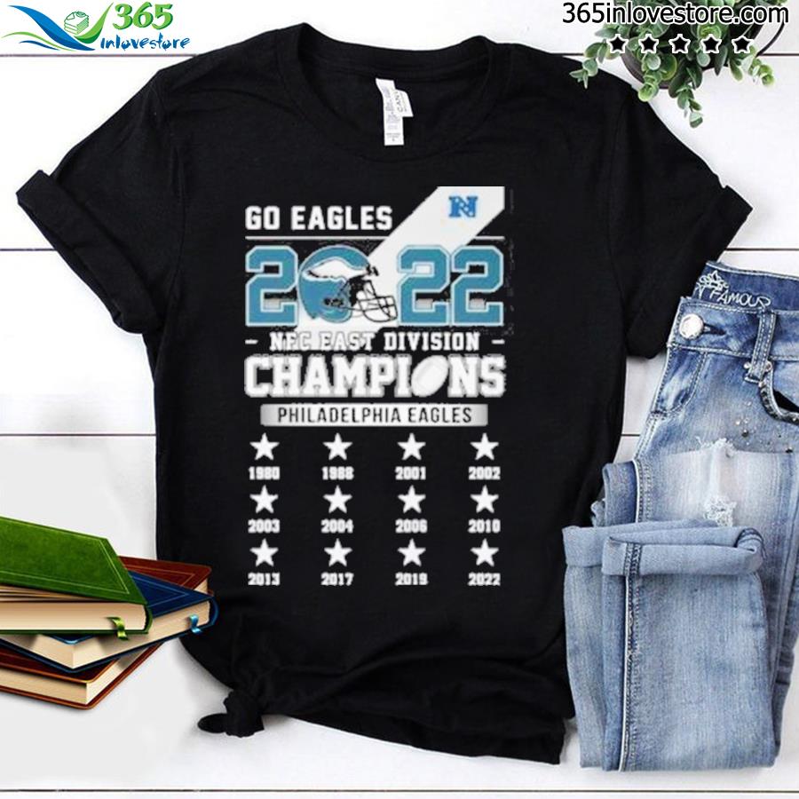 Official Philadelphia eagles 2022 nfc east division champions 1980 2022  shirt, hoodie, sweater, long sleeve and tank top