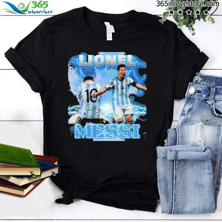 Lionel Messi Vintage Bootleg Champions World Cup 2022 Football Shirt,  hoodie, sweater, long sleeve and tank top